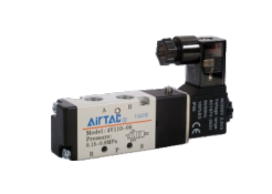 4V110M5C AIRTAC CONTROL VALVE, 4V1 SERIES, SINGLE SOLENOID 4 WAY 2 POSITION  110VAC, M5, DIN